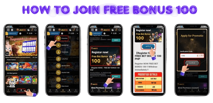 how to join free bonus 100